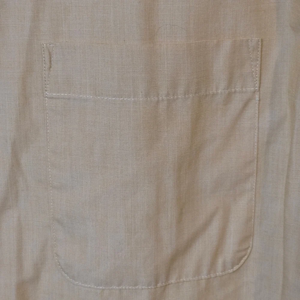 Banana Republic Men Slim Fit L Short‎ Sleeve Button Shirt Yellow Easter Spring
